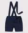 Baby-Shorts mit Trägern aus Sergestoff blau SMOKING