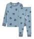 Rippstrick-Pyjama für kleine Jungen