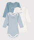 3er-Set langärmelige Baby-Bodys aus Baumwolle