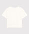 Damen-T-Shirt Le Boxy aus Baumwolle weiss MARSHMALLOW