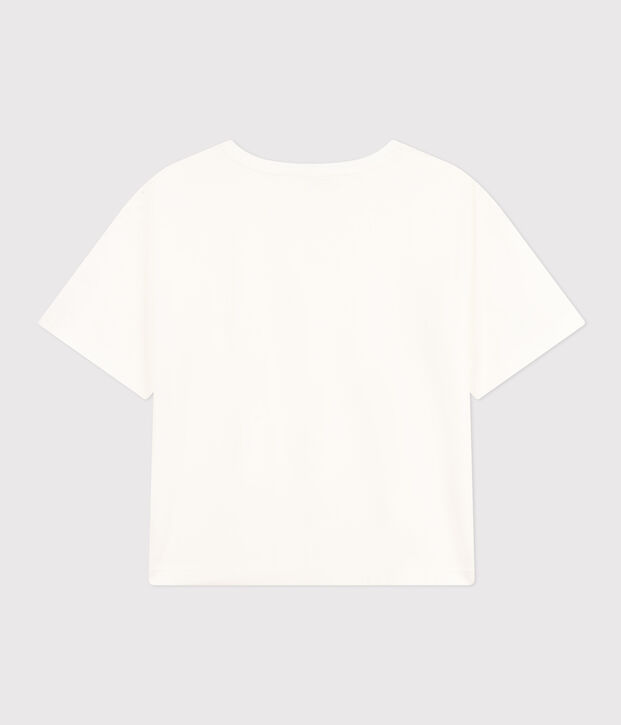 Damen-T-Shirt Le Boxy aus Baumwolle weiss