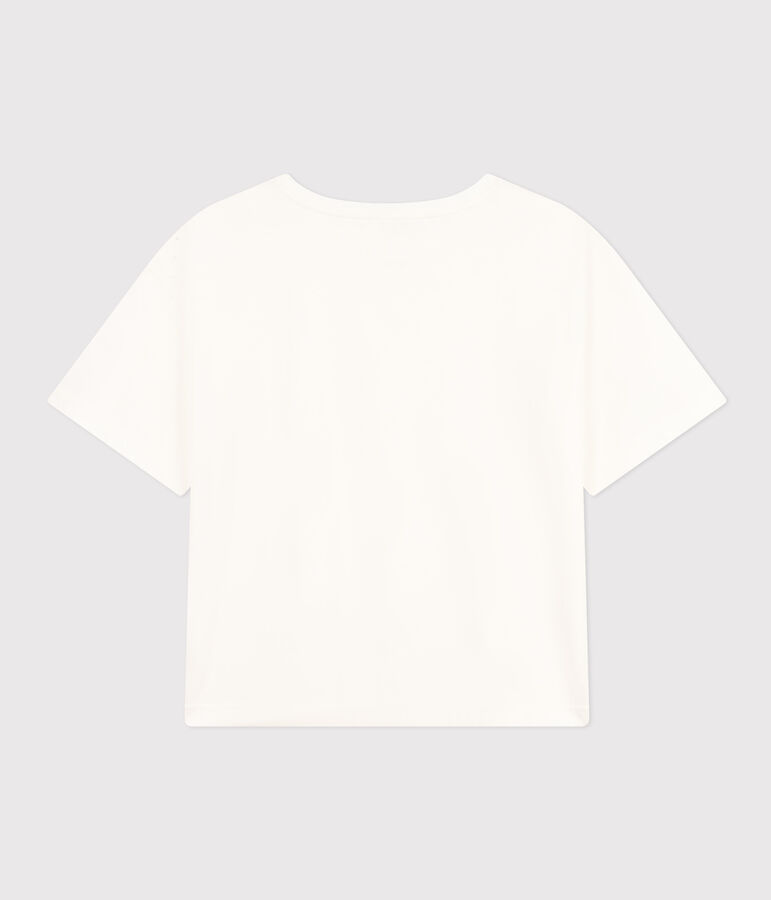 Damen-T-Shirt Le Boxy aus Baumwolle weiss