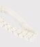 Baby-Haarband aus Baumwolle. weiss MARSHMALLOW/grau ARGENT