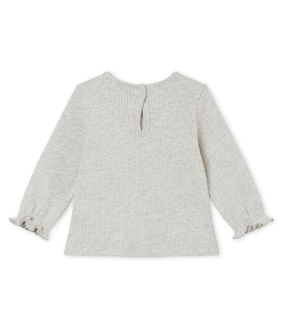 Baby MädchenBluse mit Volants grau BELUGA CHINE