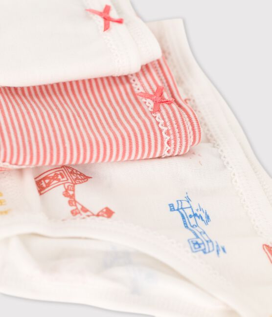 3er-Set Slips aus Baumwolle mit Paris-Motiv für Mädchen variante 1