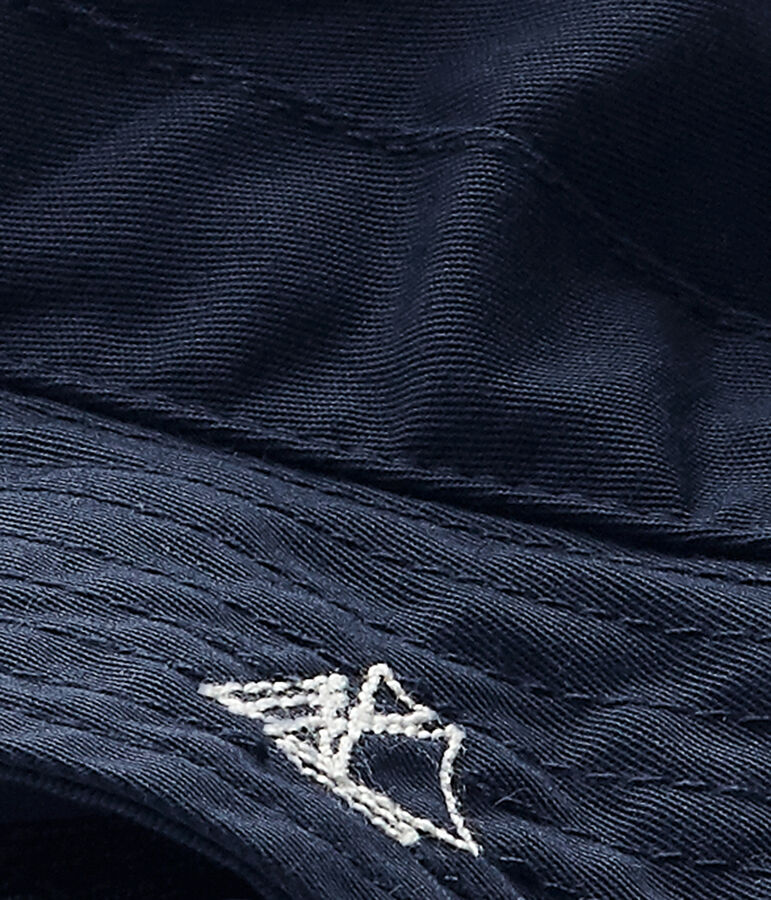 Baby-Jungen-Fischerhut aus Twill blau