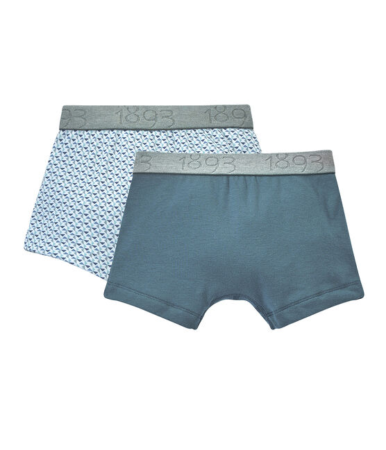 Jungen-Boxershorts im 2er-Set weiss LOT