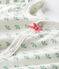 Baby-Kurzoverall Mädchen aus Rippstrick weiss MARSHMALLOW/weiss MULTICO