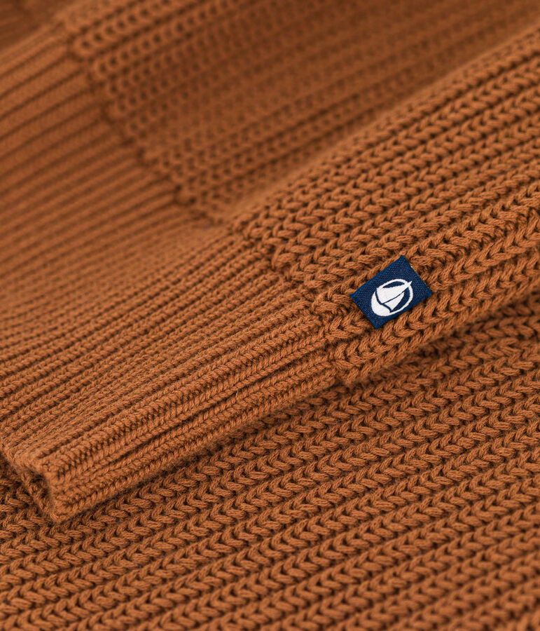 Damenpullover aus Baumwolle mit Patentmuster ALEZAN