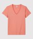 T-Shirt DAS GERADE mit V-Ausschnitt aus Bio-Baumwolle für Damen