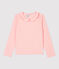 Langärmeliges Kinder-T-Shirt aus Baumwolle für Mädchen rosa MINOIS