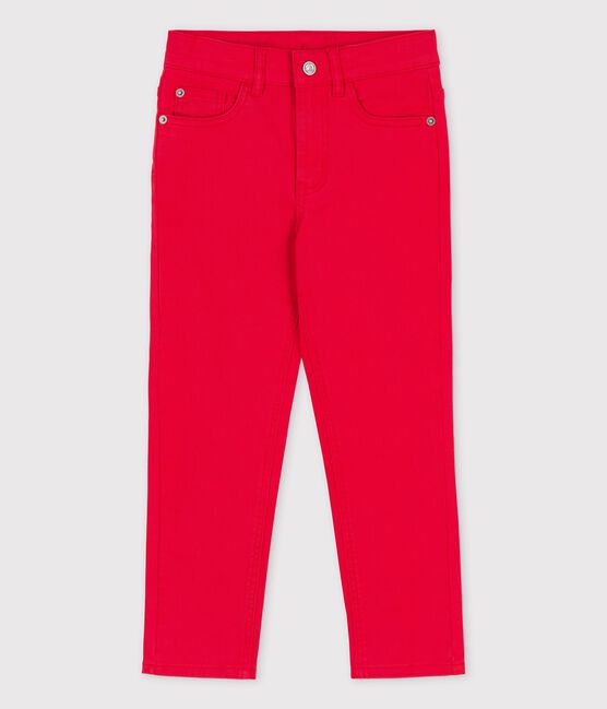 Kinderhose für Jungen aus Denim rot PEPS
