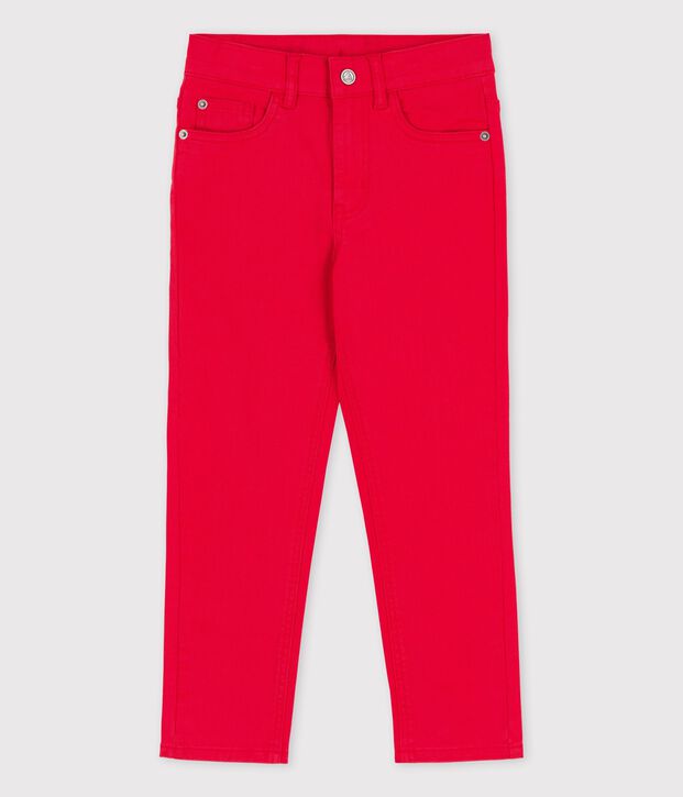 Denimhose f&uuml;r M&auml;dchen / Jungen rot