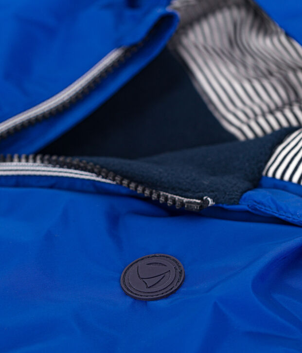 Warme Kinder-Windjacke f&uuml;r Jungen blau