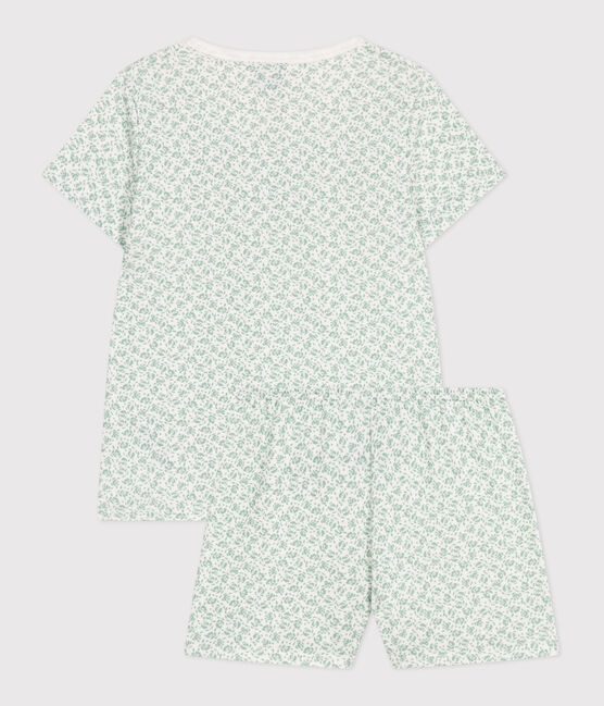 Kinder-Kurzpyjama aus Baumwolle mit Blumenmotiv MARSHMALLOW/ PAUL