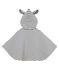 Klassisches baby-cape unisex weiss MARSHMALLOW/blau SMOKING