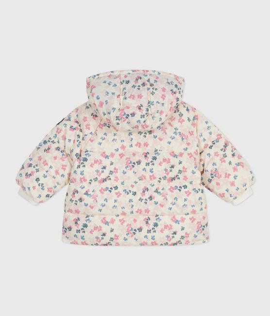 Baby-Winterjacke mit Blumenmuster MILK/ MULTICO