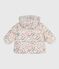 Baby-Winterjacke mit Blumenmuster MILK/ MULTICO