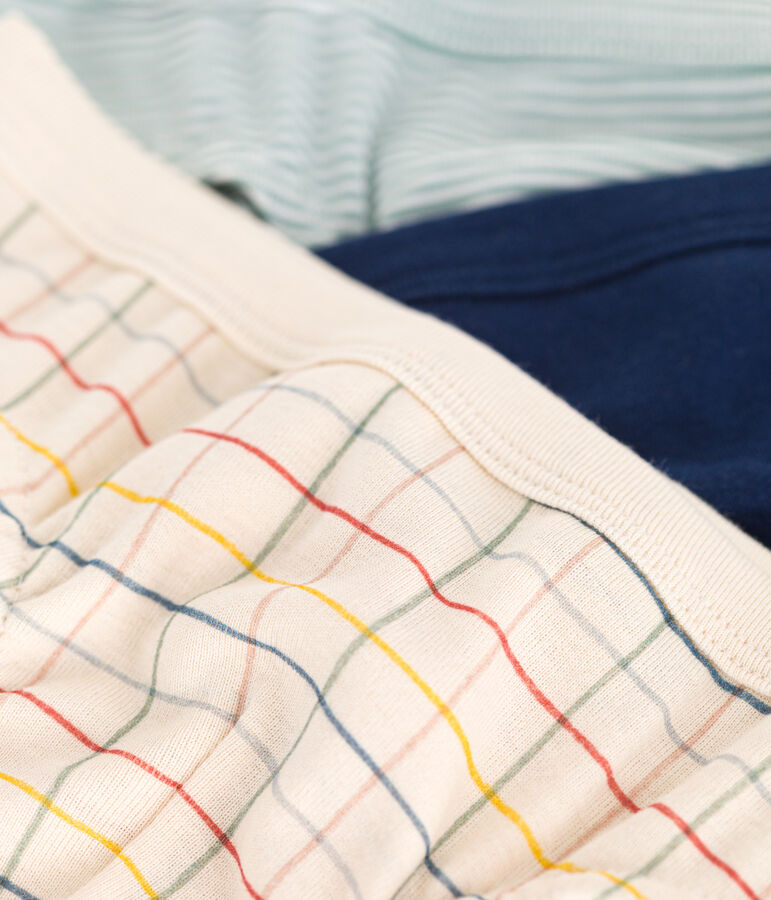 3er-Set Kinder-Slips aus Baumwolle vielfarbig