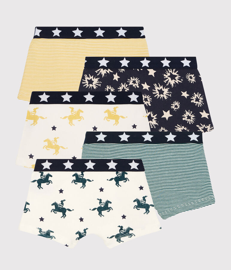 5er-Set Boxershorts aus Baumwolle f&uuml;r Jungen vielfarbig