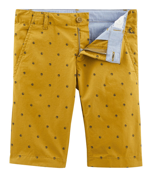 Kinder-Bermuda f&uuml;r Jungen gelb/beige