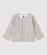 Baby-Cardigan aus Molton.