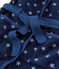 Morgenmantel aus Fleece für Kinder blau MEDIEVAL/weiss MARSHMALLOW