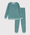 Kinderpyjama aus Nicki grün BRUT