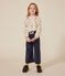 Langärmelige Kinder-Bluse aus Doppeljersey für Mädchen weiss AVALANCHE/ MULTICO