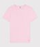 Kurzärmeliges Damen T-Shirt aus einfarbiger Baumwolle rosa MARQUISE