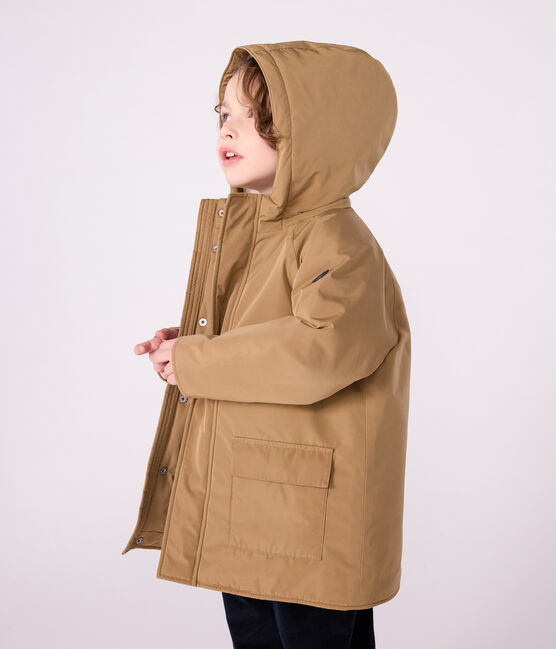 Kinder-Parka halblang und einfarbig braun ROCHE