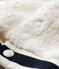 Unisex-Baby-Cardigan aus Sherpa in Schaffelloptik weiss MARSHMALLOW