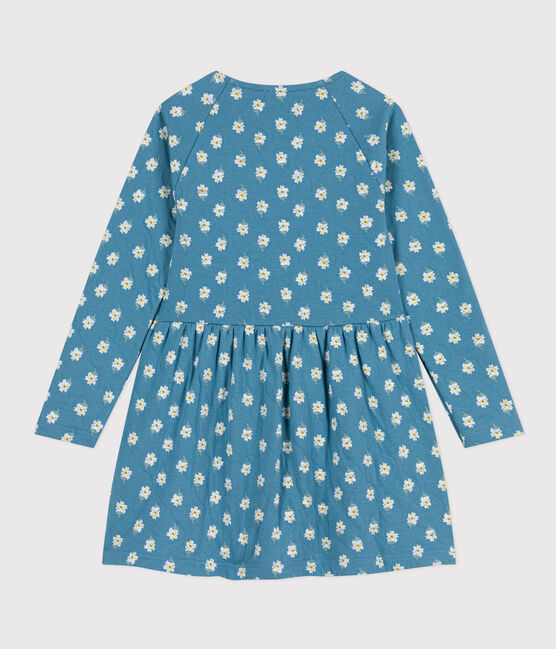 Kinderkleid aus Doppeljersey mit Blumenprint für Mädchen POLOCHON/ MULTICO