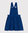 Kinder-Latzkleid aus Serge für Mädchen blau INCOGNITO
