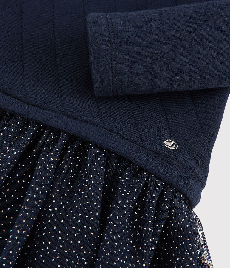 Lang&auml;rmeliges Baby-Kleid f&uuml;r M&auml;dchen blau