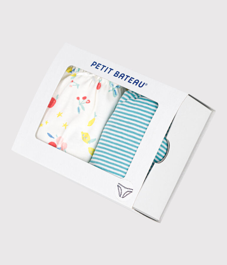 2er-Set Slips mit R&uuml;schen aus Baumwolle f&uuml;r Damen vielfarbig