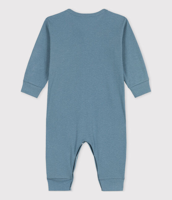 Fußloser Baby-Strampler aus Baumwolle und Lycocell blau ROVER
