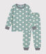 Kinder-Pyjama aus aufgerautem Molton mit Schafen