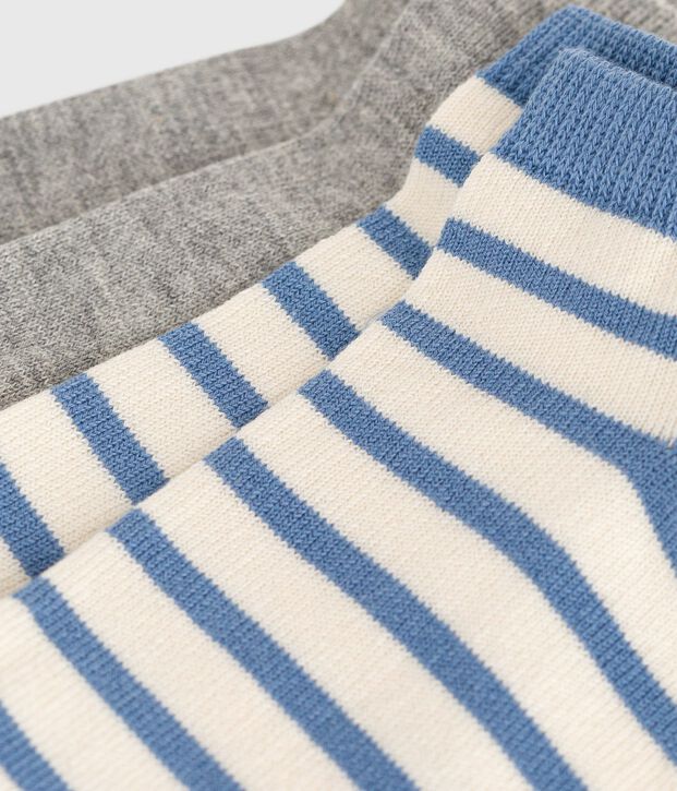 2 Paar Baumwollsocken f&uuml;r M&auml;dchen mit Logo vielfarbig