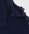 Damenpullover aus Baumwolle mit Patentmuster blau SMOKING