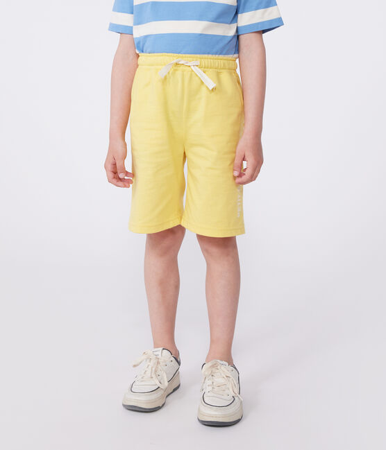 Kinder-Bermudashorts aus Baumwolle gelb ORGE