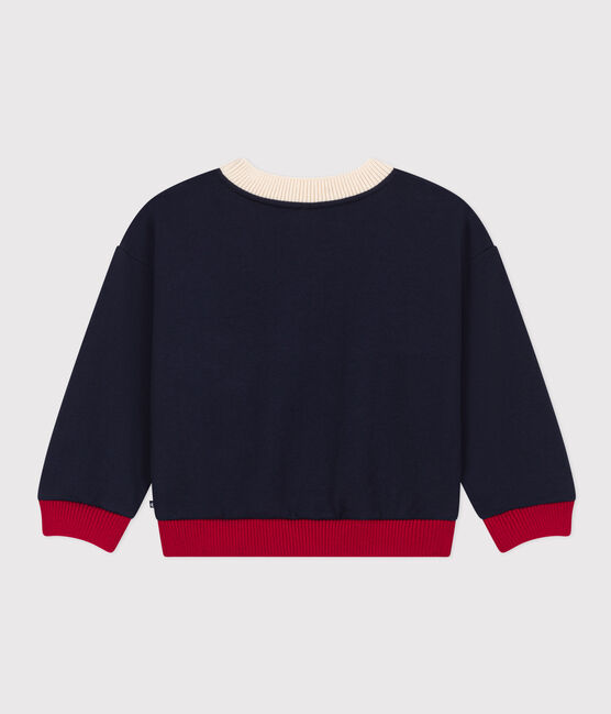 Sweatshirt mit Printmotiv aus Molton blau SMOKING