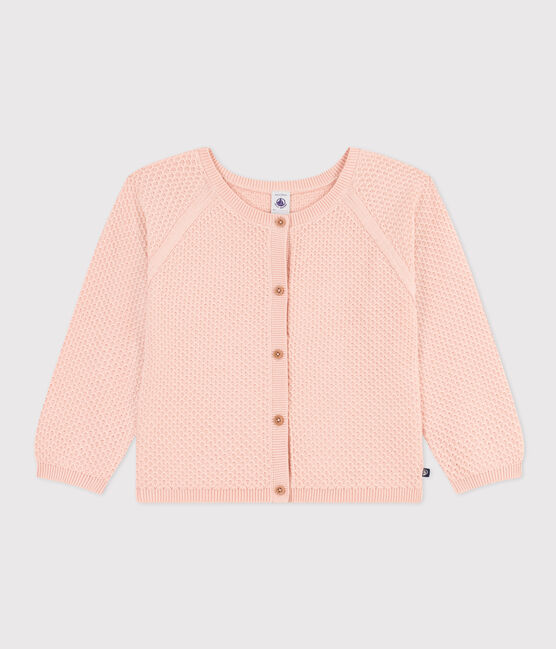 Kinder-Cardigan aus Baumwolle für Mädchen rosa SALINE