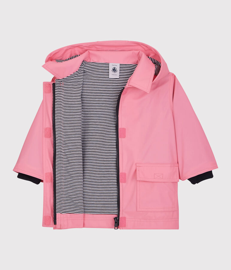 Klassische Baby-Regenjacke rosa PETAL