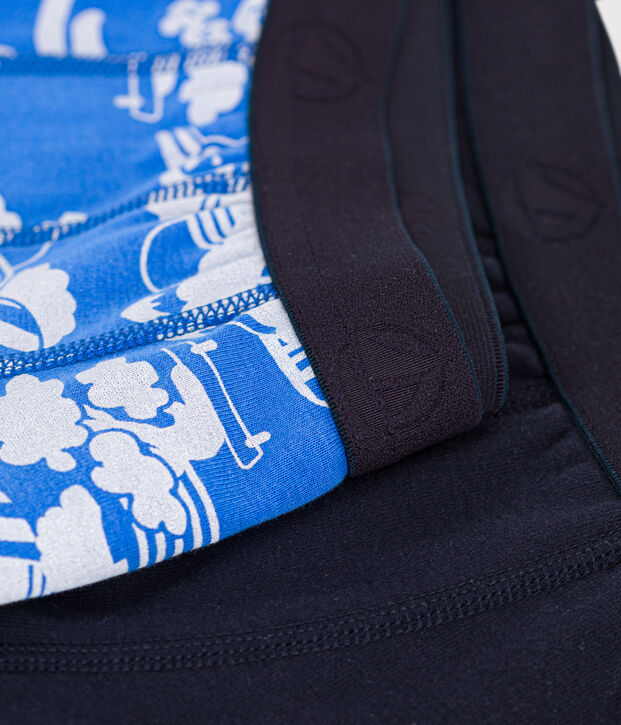 2er-Set Kinder-Boxershorts aus Baumwolle vielfarbig