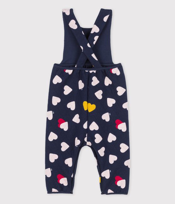 Baby-Latzhose aus Doppeljersey blau SMOKING/weiss MULTICO