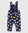 Baby-Latzhose aus Doppeljersey blau SMOKING/weiss MULTICO