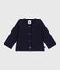 Baby-Cardigan aus festem Baumwollstoff mit Herzmotiv