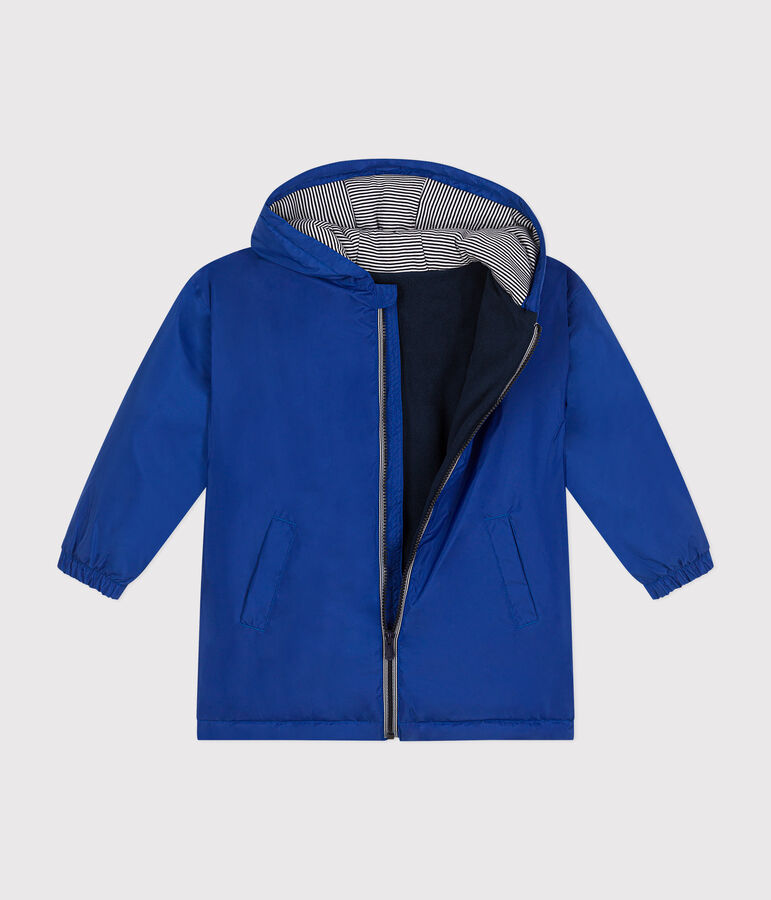 Warme Kinder-Windjacke f&uuml;r Jungen blau CALVIN