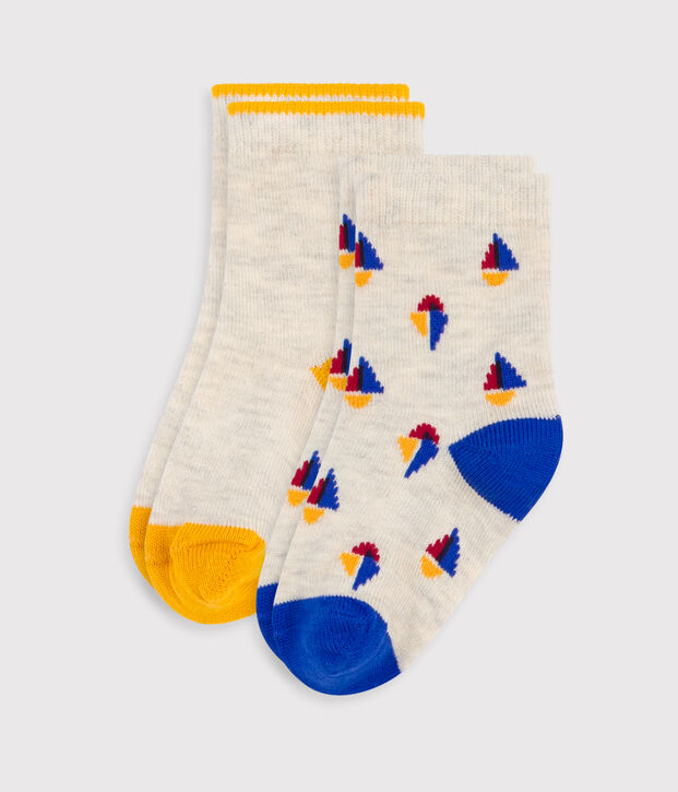 2er-Set Baby-Socken aus Baumwolle mit Schiffmotiv vielfarbig